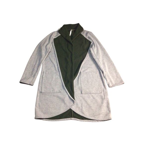 Fabletics Moscow Coat Gray Long Sleeve Cardigan Womens XXL - Picture 2 of 8